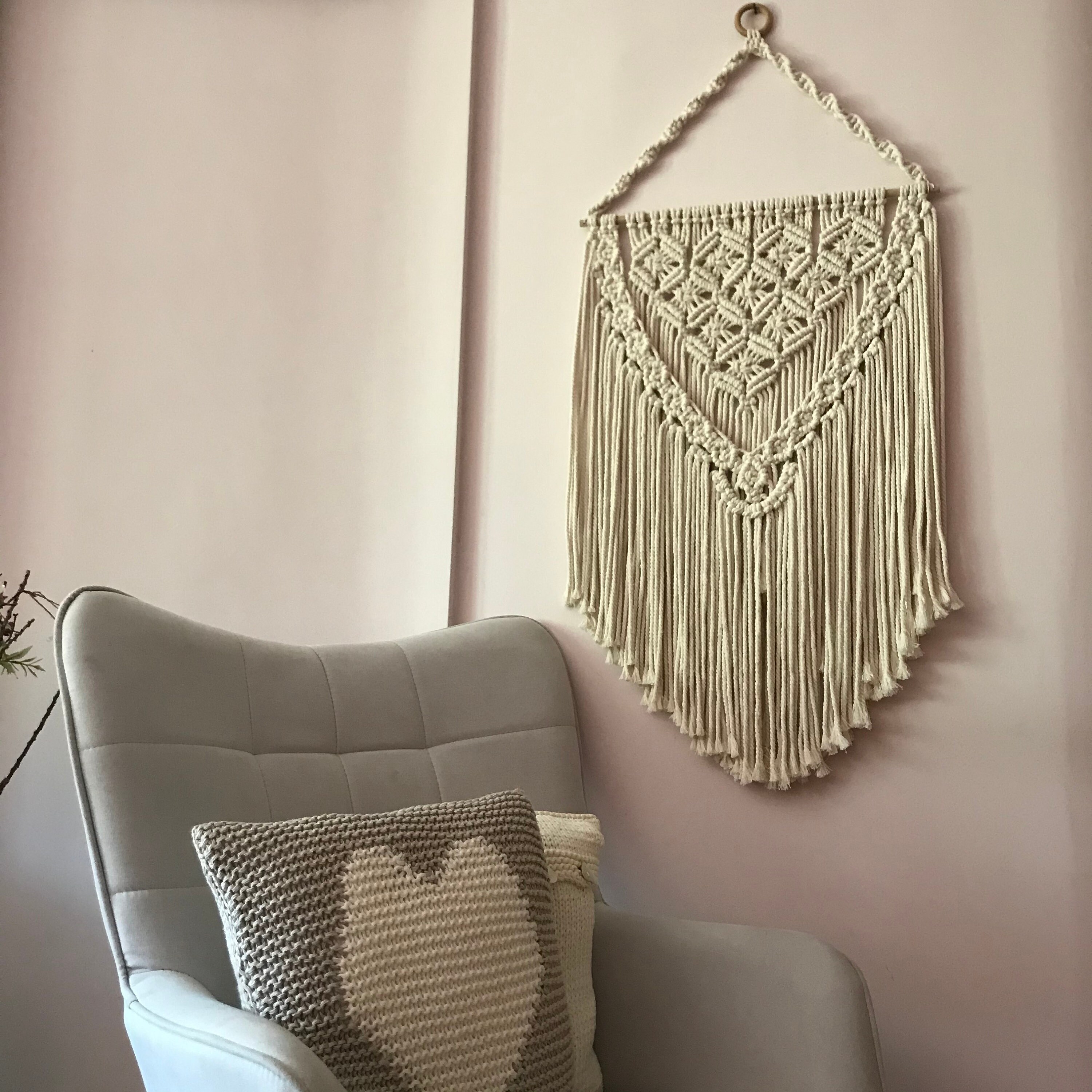 Spring home decoration Macrame wall hanging Wall art | Etsy