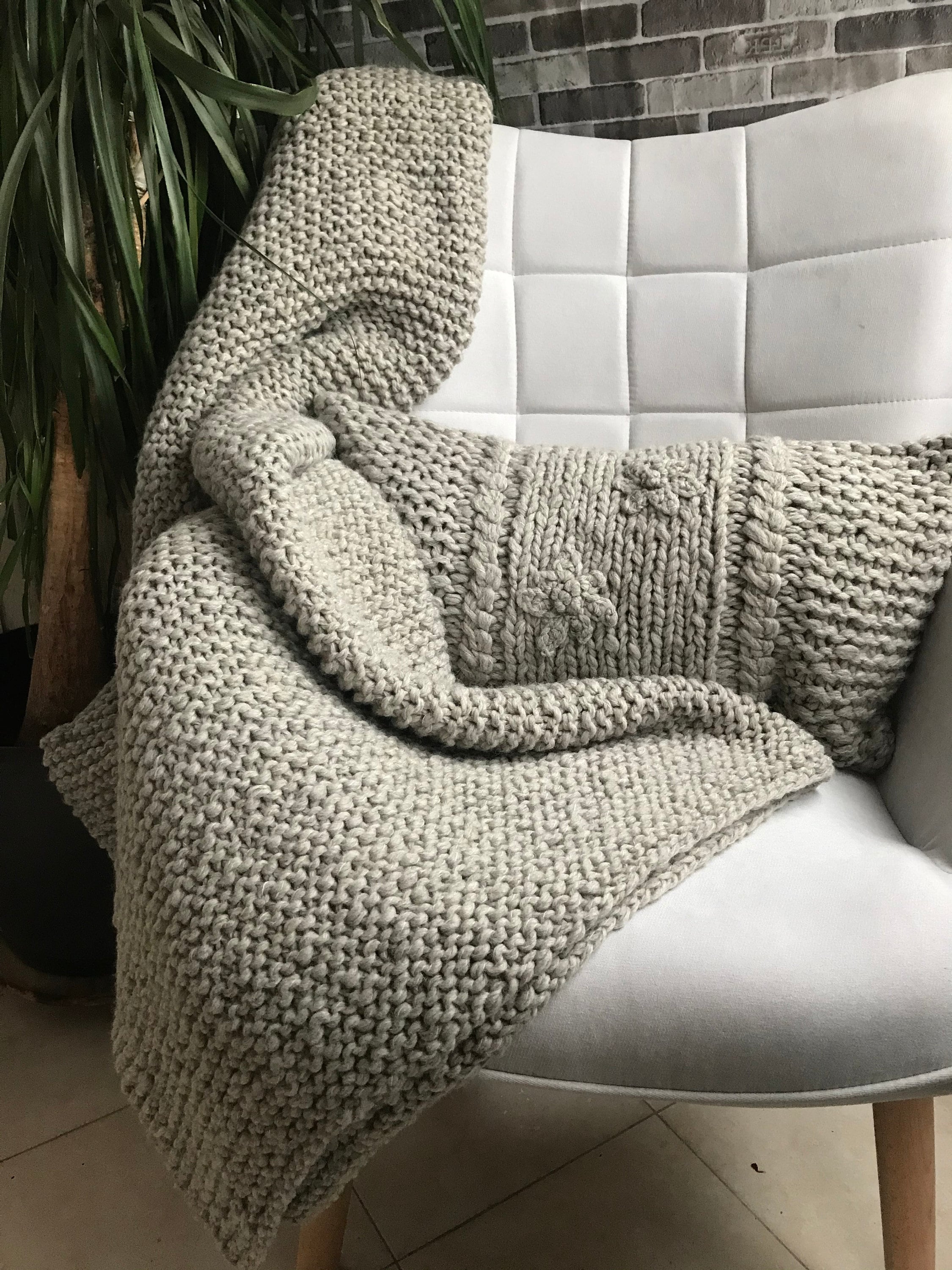 Cable Knit Pillow Knitted Lumbar Pillow Chunky Knit Throw Etsy