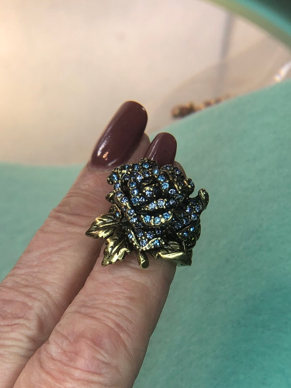 Vintage Heidi Daus Rose Ring - image 1