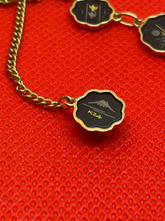 Vintage damascene Necklace,Bracelet and Earring S… - image 3