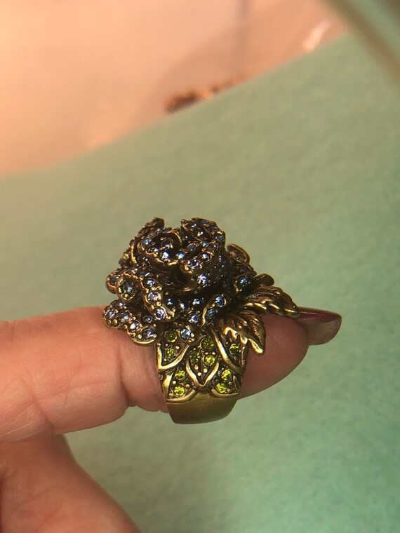 Vintage Heidi Daus Rose Ring - image 6