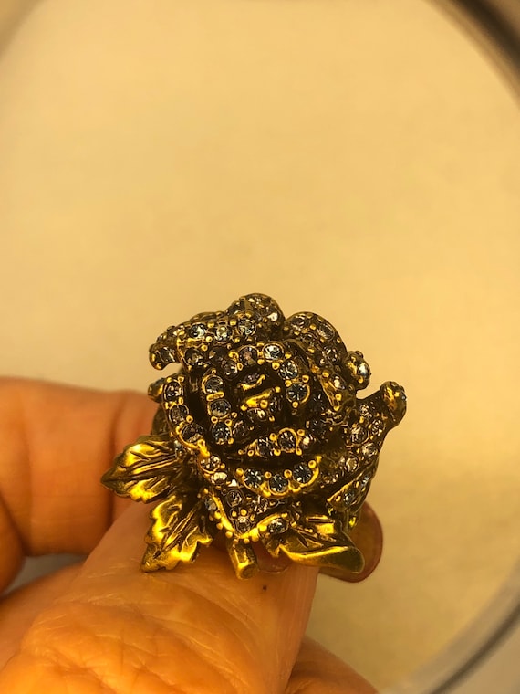 Vintage Heidi Daus Rose Ring - image 2