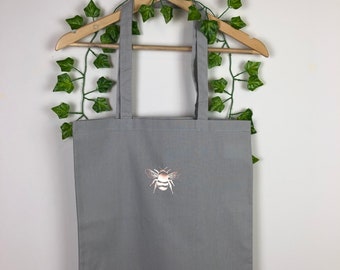 Bee tote bag- Matt/ metallic shopper