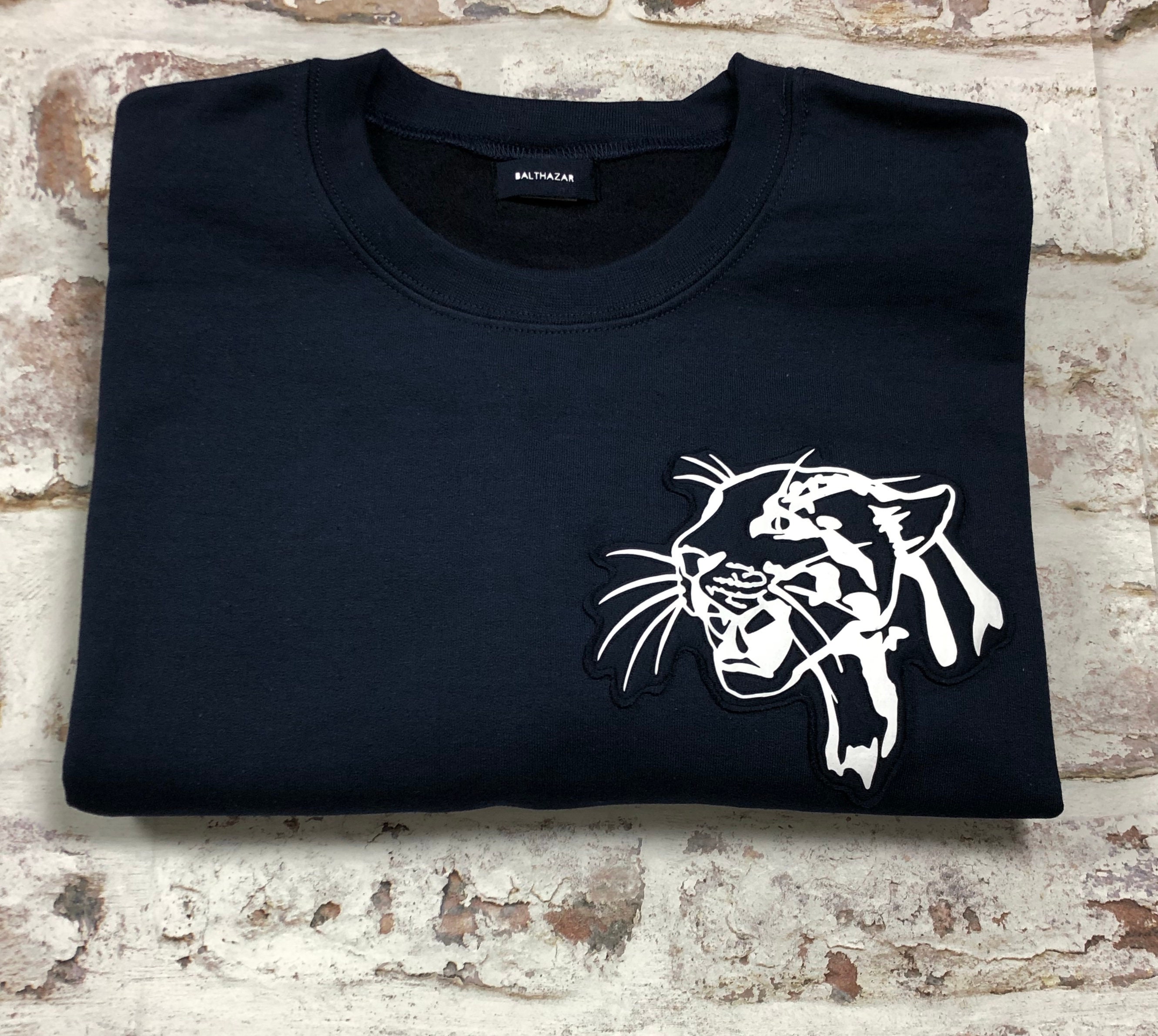 【新品】SAPEurRED LEOPARDHEAD CREWNECK SWEAT サプール□RED LEOPARD HEAD□CREWNECKSWEAT□ブラック