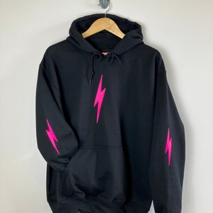 Neon lightning bolt Hoody