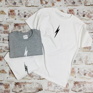 Monochrome lightning bolt t-shirt