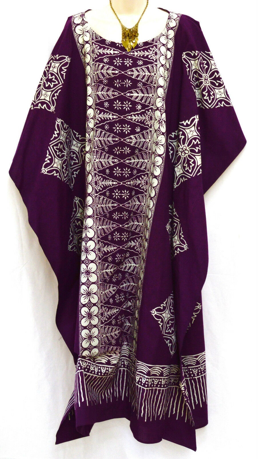 New MALAYA 100% Cotton Kaftan Dress Maxi Long Tunic Batik One - Etsy UK