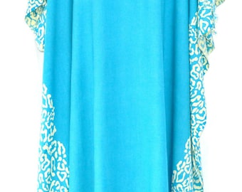 NIA Buttersoft Kaftan Plus Dress Leopard in Pink Blue Green Black - Freesize COOL CAFTAN Plus Size Cothing Flowing Summer Beach Cover Up New