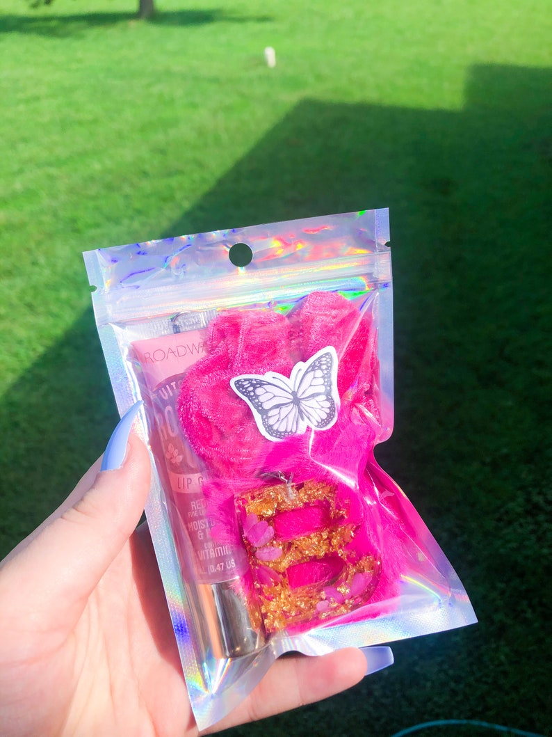 Download Pink Lipgloss Keychain Bundle Pink Keychain Bundle Resin ...