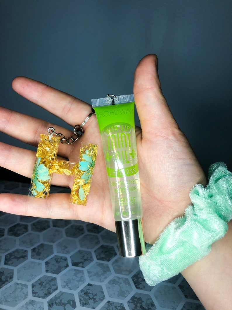 Mint Lip Gloss / Keychain Bundle Etsy