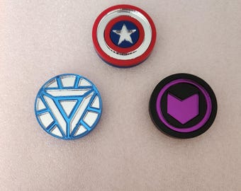Marvel Circle Logo acrylic pins