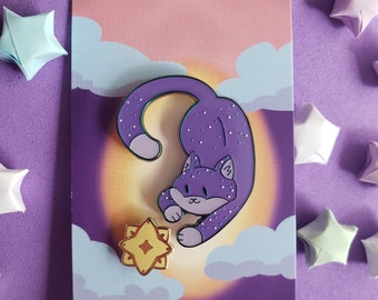 Starry Kitty Hard Enamel Pin Set