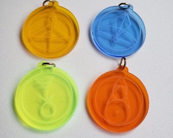 Owl House Spell Glyph pendant keychains