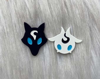 Lamb & Wolf enamel pins