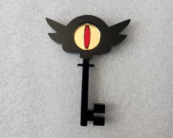 Hazbin Key acrylic pin