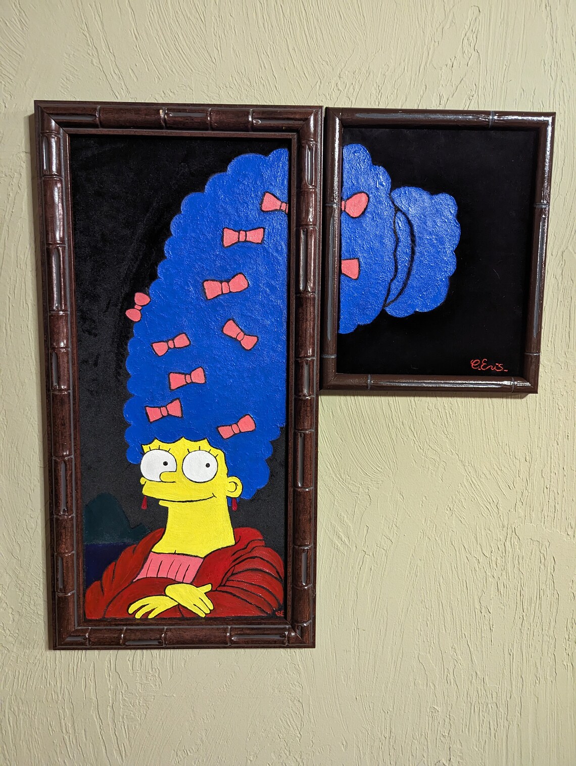 Marge Simpson / Lenore Black Velvet Paintings Etsy