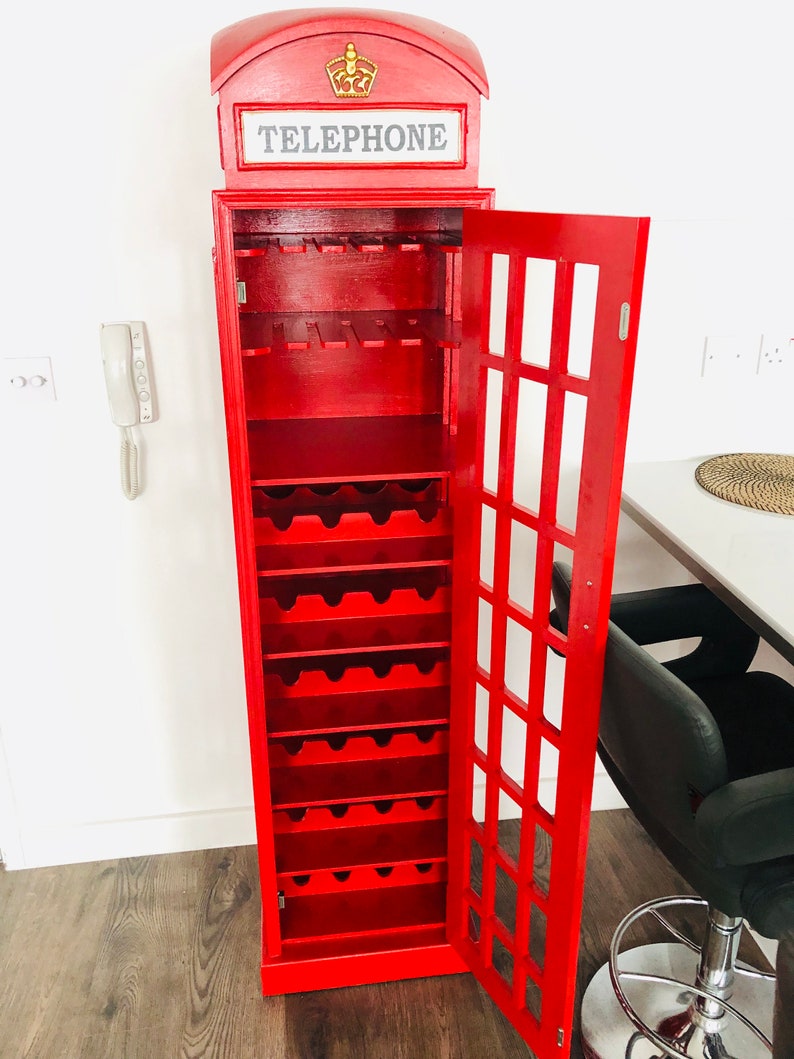 Telephone Box Wine Rack Etsy UK