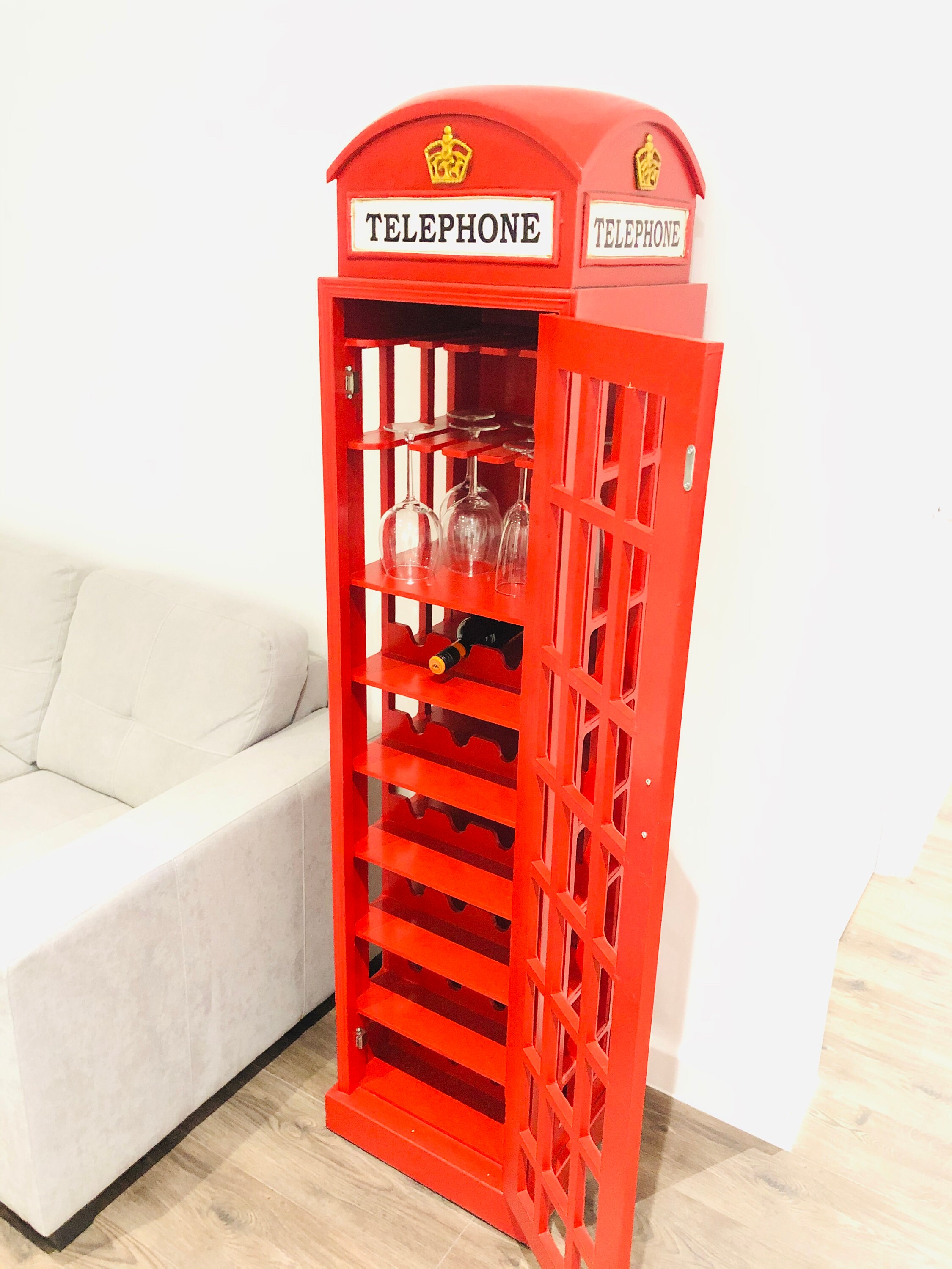 Telephone Box Wine Rack Etsy UK