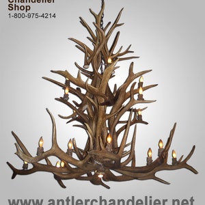 ELKCASCD Real Antler Elk Cascade Chandelier