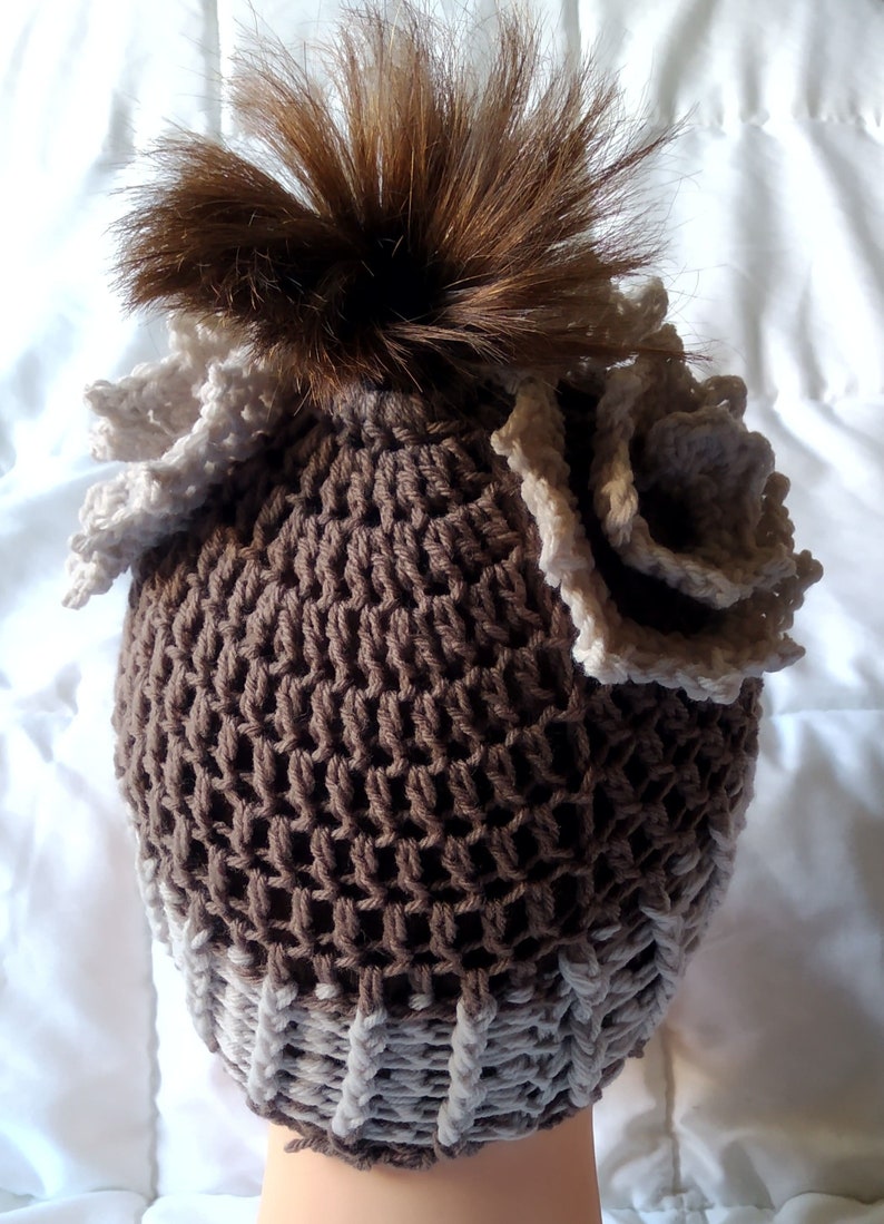 English version 6 Videos 51 Images US Terms All sizes Hyperbolic Ponytail beanie Crochet Pattern Turorial 22 pages Instant download