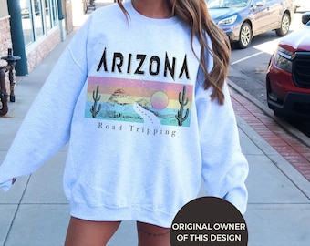 Arizona Sweatshirt Arizona Crewneck Sweatshirt Arizona State Top Arizona State Sweatshirt Aesthetic Sweatshirt Trendy sweatshirt Desert vibe