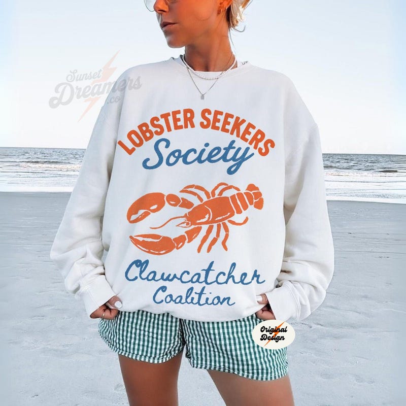 Funny Lobster Crew Neck Sweater