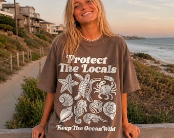 Protect Our Oceans Octopus Shirt Ecology Shirt Shark Shirt Earth Day Shirt Save the Ocean Marine Life Shirt Mother Earth Tshirt Earth Shirt