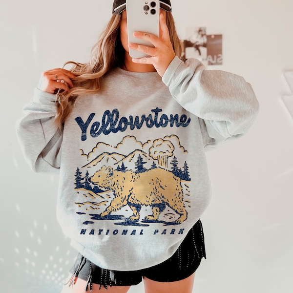 Yellowstone Sweatshirt Granola Girl Bergen Sweatshirt Sweatshirt Granola Girl Granola Girl Esthetische Yellowstone Park Nationale Parken