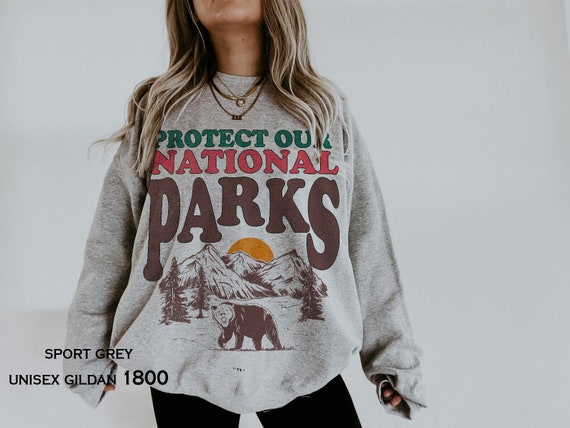 Granola Girl National Parks Mountain Sweatshirt Park Ranger Nature sweatshirt Retro National Park Environmental Shirt Camping Clothes Forest