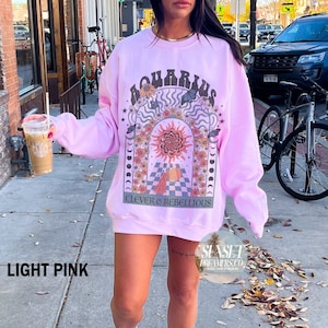 Zodiac Sweatshirt Aquarius Sweatshirt Aquarius Crewneck Aquarius Shirt Astrology Sweatshirt Aquarius Gift Aquarius Sweater Men Aquarius Swea