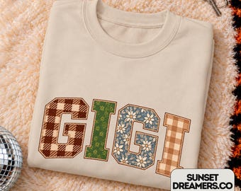 Sudadera Gigi con bordado falso, Club de abuelas geniales, Sudadera Grammy, Regalo para la bisabuela, Sudadera Nana, Regalo para la abuela, Primera vez como abuela