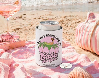 Mexico Bachelorette Can Cooler Can Coozies Bachelor Party Favor Custom Cooler Tulum Bachelorette Personalized Cooler Can Holder