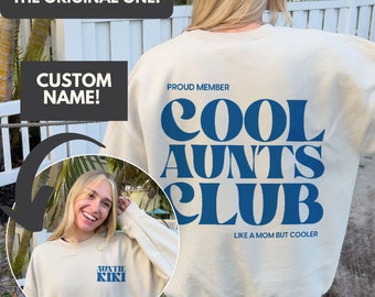 Cool Aunts Club Aunt Sweatshirt Cool Aunt Sweatshirt Cool Aunts Club Promoted To Aunt Cool Aunt Shirt Aunt Sweater Future Aunt Gifts Cool