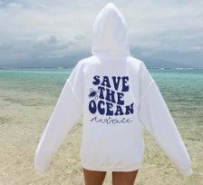 Save The Ocean Hoodie Saffron - Regular / Unisex