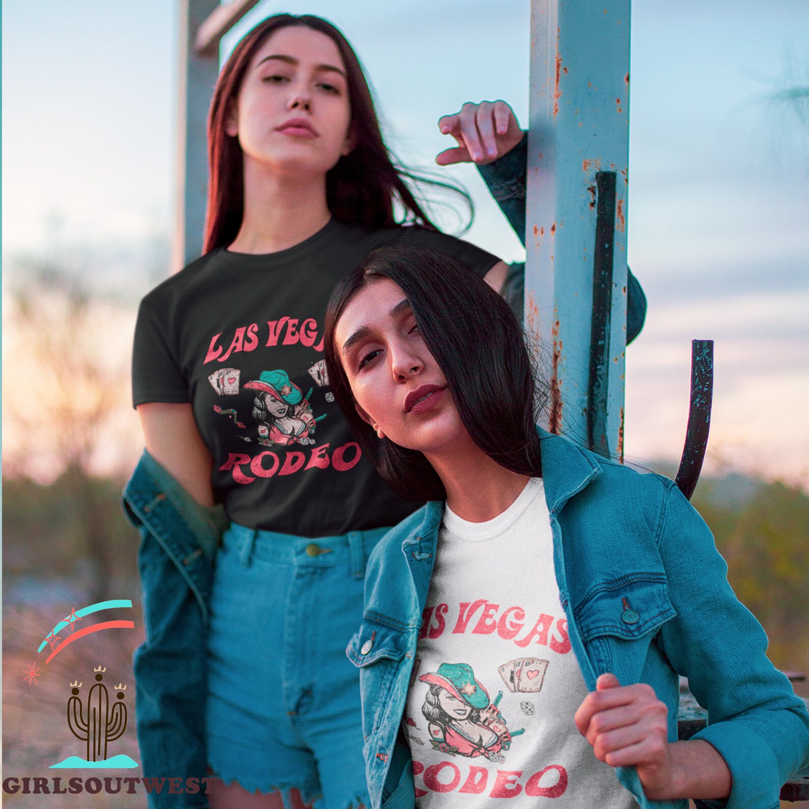 Vegas Cowgirl Vibes Graphic T-Shirt