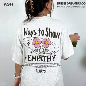 Empathy Shirt  Choose Empathy Empathy Sweatshirt Empathy is Cool Empathy Gift Trendy Clothes Vsco Shirt Trending Clothes Alt Clothing Aesthe