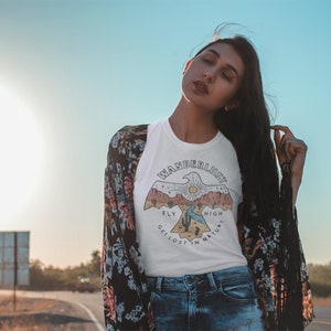 Wanderlust Thunderbird Tee/Desert Vibes Retro Tee | Arizona Tee | Sunset Tee | Boho Tee | Desert Graphic Shirt | Vintage Inspired Tee |