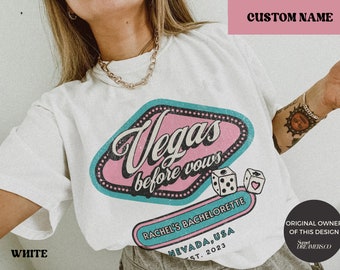 Vegas Bachelorette Shirt Cowgirl Bride Vegas Shirts Western Bride Shirt Vegas Before Vows las Vegas Wedding Bachelorette Vegas Rodeo Bachelo