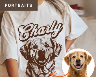Dog Portrait Shirt Custom Pet Shirt Dog Face Shirt Dog Remembrance Gift Custom Cat Shirt Custom Pet Tshirt Dog Picture Shirt Dog Portrait