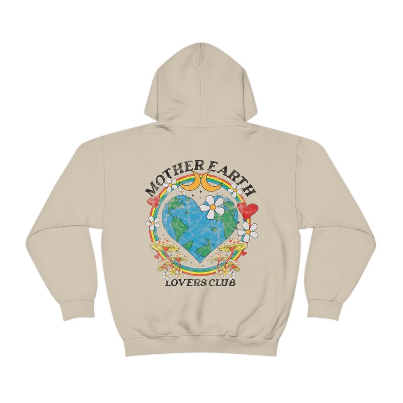 Mother Earth Hoodie Nature Hoodie Vsco Hoodie Preppy Hoodie Positive Hoodie Activist Shirt Save The Planet Aesthetic Clothes Trendy Clothes image 5