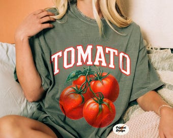 Tomato Shirt Comfort Colors Shirt Tomato Girl Aesthetic Farmers Market Shirt Tomato Lover Garden Shirt Fruit and Vegetable Cottagecore Shirt
