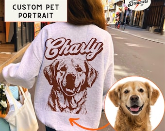 Dog Face Sweatshirt Custom Dog Sweater Customize Pet Jumper Dog Face Sweatshirt Custom Custom Dog Custom Pet Pullover.Custom Pet Sweashirt