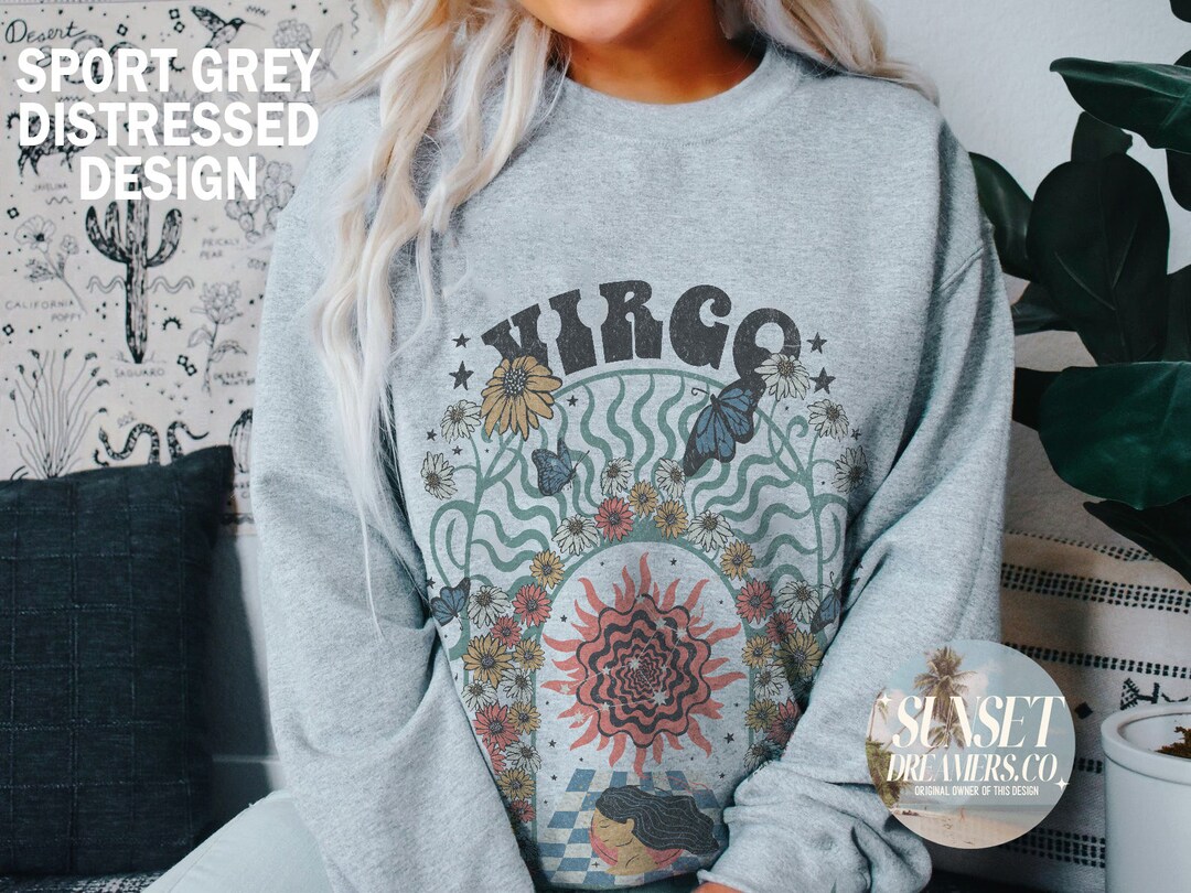 Zodiac Sweatshirt Virgo Sweatshirt Virgo Crewneck Virgo Shirt Astrology