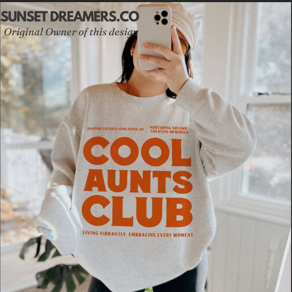 Cool tantes Club tante Sweatshirt Cool tante Sweatshirt Cool tantes Club gepromoveerd tot tante Cool tante Shirt tante trui Toekomstige tante geschenken Cool Au