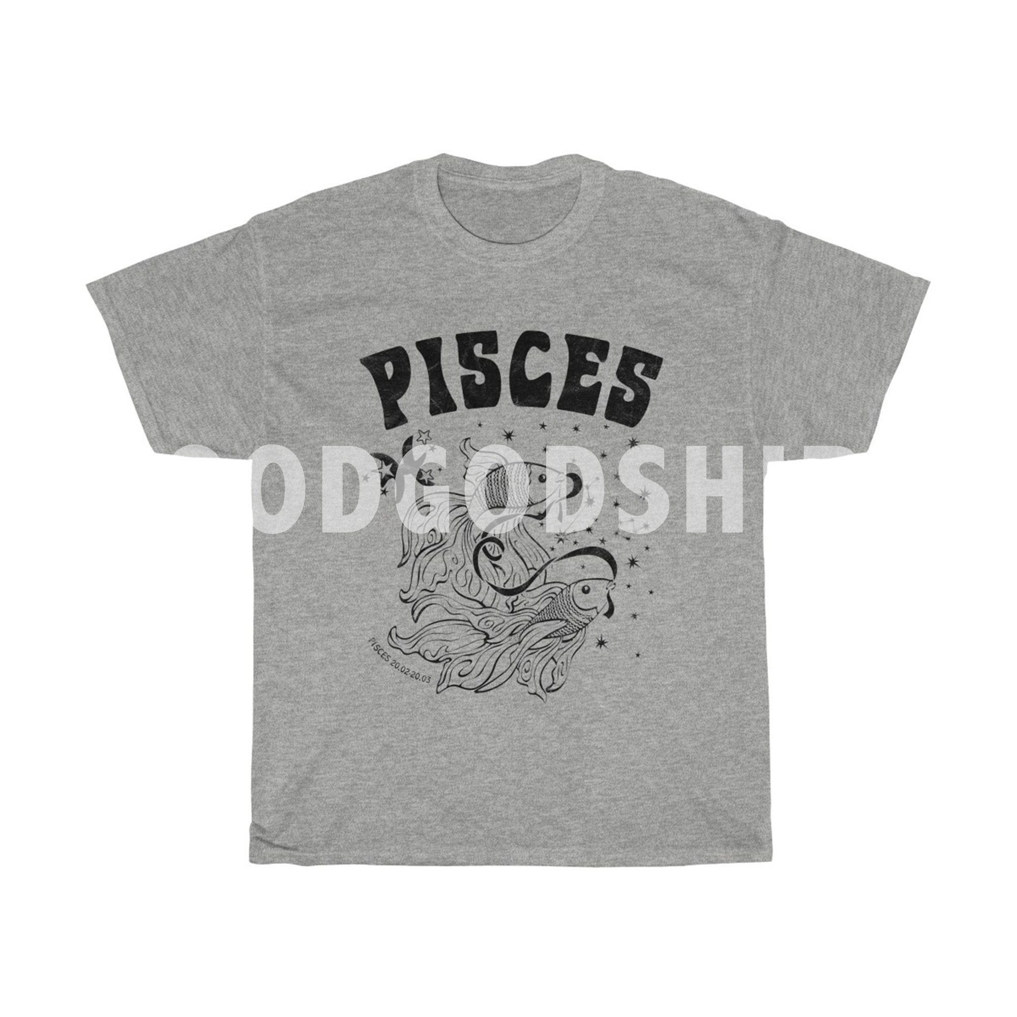 Pisces 70s Inspired T-shirt Astrology Tee Retro Inspired | Etsy