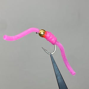 Squirmy Wormy Beadhead Trout Fly, Size 10