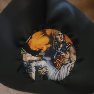 Bridal Satin Hat Liners and Cotton  Alexander Henry Contigo Red ,Black and Green