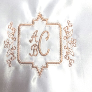 Bridal Satin Hat Liner For Western with monogram in Gold or Black ( Hv260)