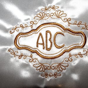 Bridal Satin Hat Liner For Western w/ Monogram ( Hv265)