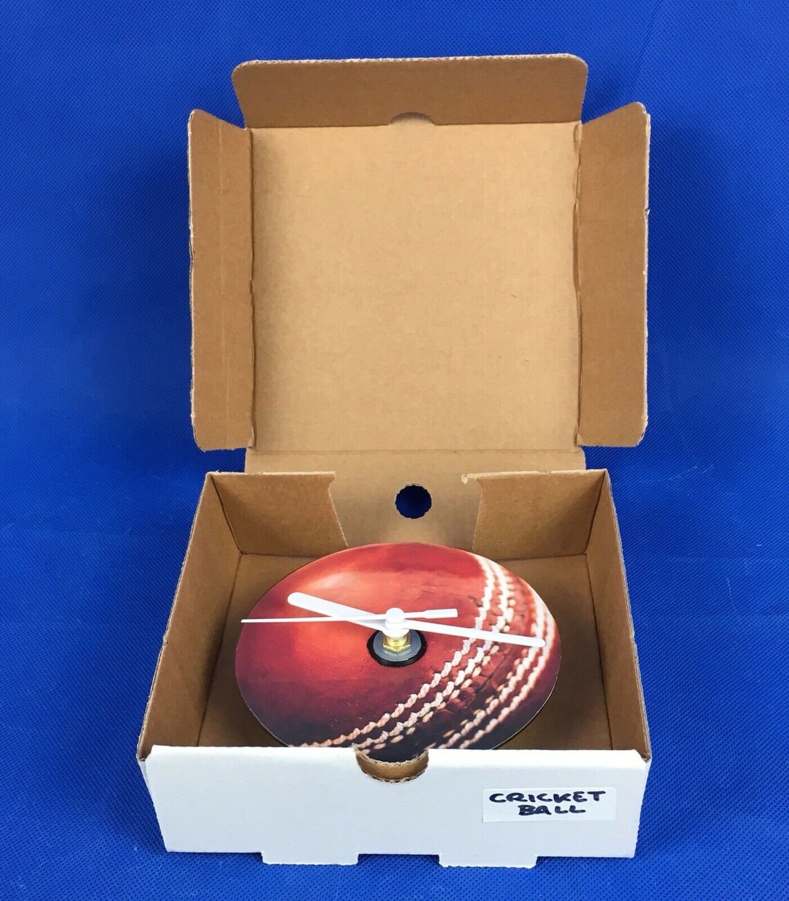 Cricket Ball Wall Clock Upcycled from a CD Handmade Gift Idea Etsy